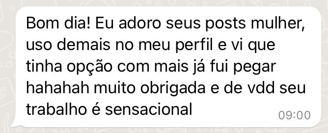 Depoimento — uso demais no meu perfil